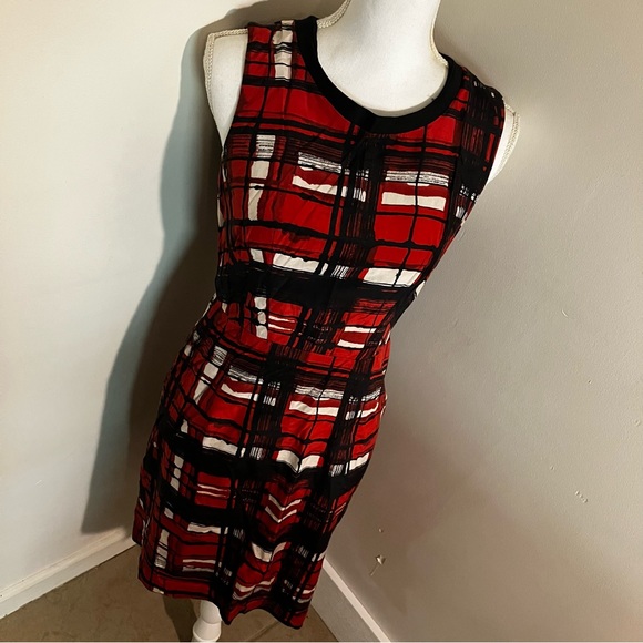 Jacob rust orange cotton silk blend dress 6 - Picture 2 of 14